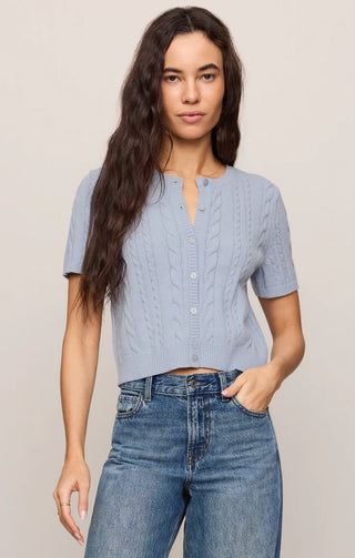 Cera Short Sleeve Cardigan - Skyline // Z Supply