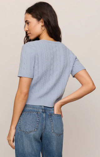 Cera Short Sleeve Cardigan - Skyline // Z Supply