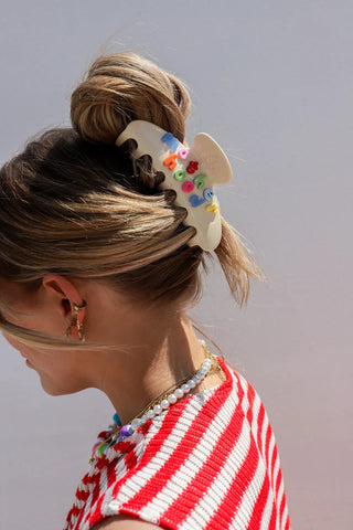 Motherhood Oversized Claw - Cream & Colorful // Kaxi