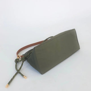 Nikki Nylon Slouchy Shoulder Bag - Olive