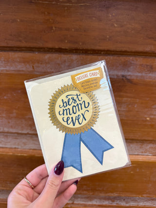 Best Mom Ever Medal Greeting Card
