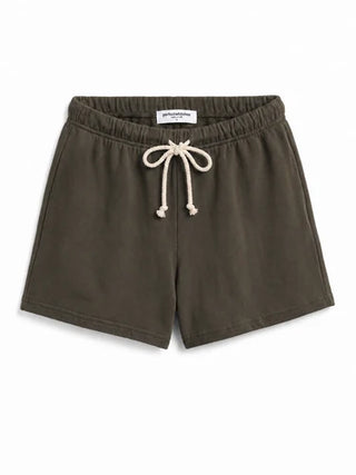 Layla French Terry Sweat Short Dark Olive // Perfect White Tee