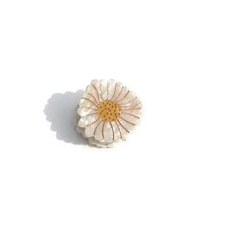 Hand-Painted Mini Daisy Claw Hair Clip