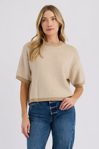 Medley Sweater Tee - Dune Combo // Stitches & Stripes