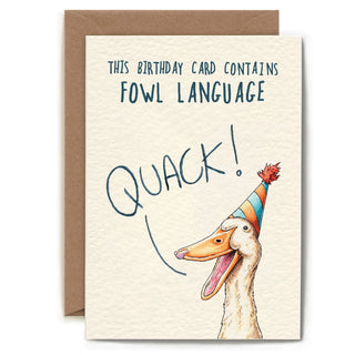 Fowl Language Birthday Card