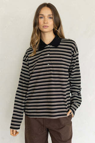 Esther Polo Long Sleeve - Midnight