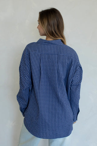Kathy Checkered Shirt - Blue