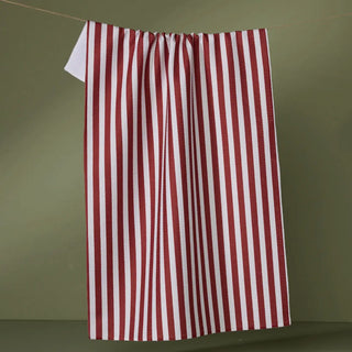 Ribbon Red Tea Towel - Geometry