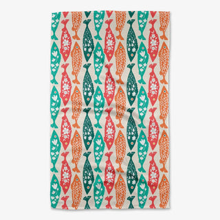Swedish Fish Tea Towel - Geometry