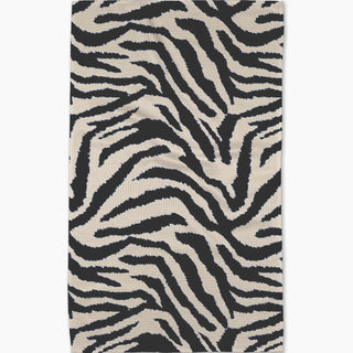 Zira Black Tea Towel - Geometry