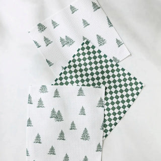 Claret Dishcloth Set - Geometry