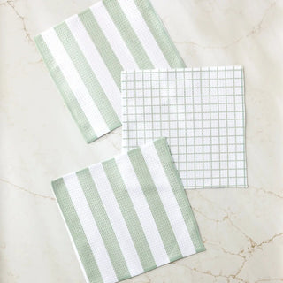 Sweet Mint Dishcloth Set - Geometry