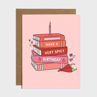 Have a Spicy Birthday Bookish Birthday Card