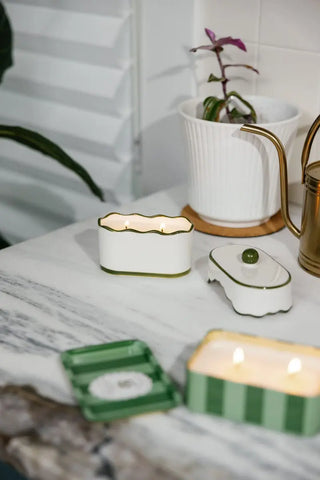 Cherie 5.5 oz Ceramic Candle - Smoked Pistachio// Paddywax