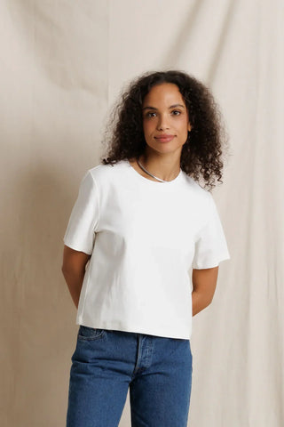Atlas Heavy Jersey SS Crew Tee - White // Perfect White Tee