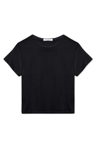 Lisa Cotton SS Fitted Tee - True Black // Perfect White Tee
