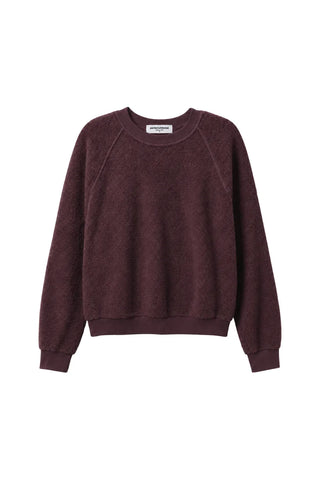 Ziggy Regular Fit Reverse Cotton Crew - Cherry Lacquer // Perfect White Tee