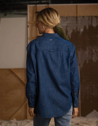Cotton Denim Overshirt - Dark Wash // The Normal Brand