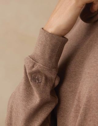 Puremeso Funnel Neck Pullover - Taupe // The Normal Brand