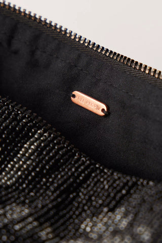 Bailey Beaded Barrel Bag - Black // Free People