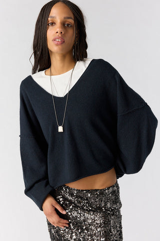 See Me V-Neck Pullover - Black // Free People