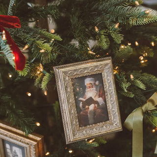Santa Framed Antique Art 5x7