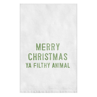 Merry Animal Tea Towel