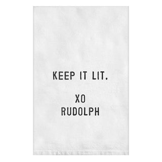 Keep It Lit Rudolph Tea Towel