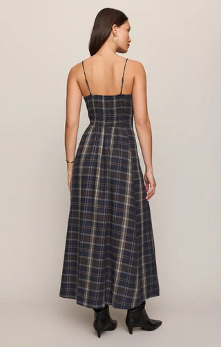 Evermore Plaid Flannel Midi Dress - Eclipse // Z Supply