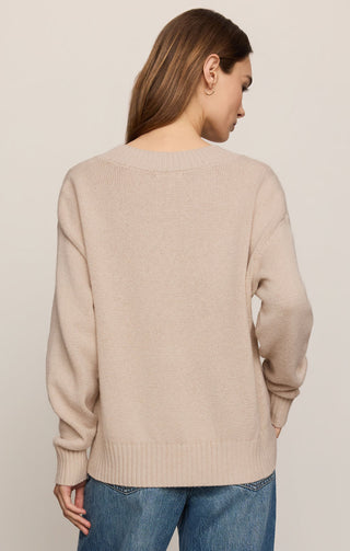 Cloud Spun V-Neck Sweater - Frosted Pearl // Z Supply