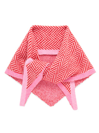 Ziggy Triangle Scarf - Red