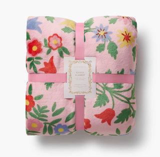 Rosette Fleece Blanket // Rifle Paper Co.