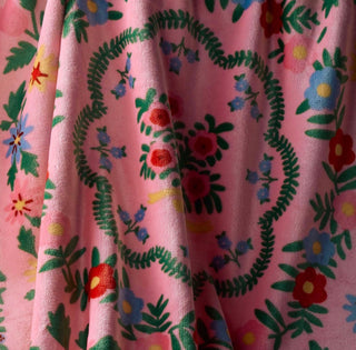 Rosette Fleece Blanket // Rifle Paper Co.