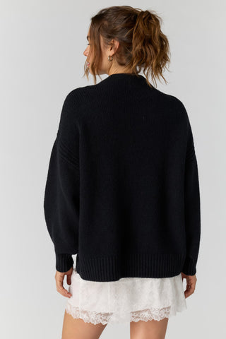 Beaumont Tunic Sweater - Black // Free People