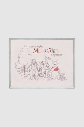 Pooh and Friends Stroller Blanket - Almond Multi // Barefoot Dreams