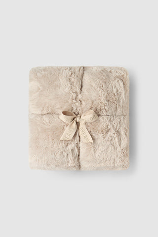Cloud Faux Fur Throw - Sandstone // Barefoot Dreams