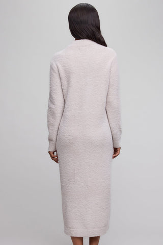 CozyChic Full Zip V-Neck Lounger - Stone // Barefoot Dreams