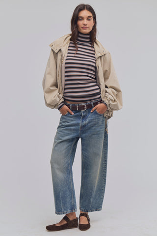 Good Good Turtleneck Stripe Top - Washed Black // Free People