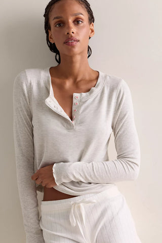 Dream State Henley Top - Heather Grey // Free People