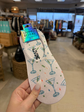 Martini Liner Socks - Living Royal