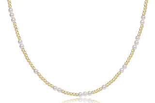 17" Choker Hope Unwritten 3mm - Pearl - Enewton