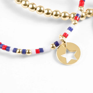 Hope Unwritten Bracelet - Firecracker - Star Small Gold Disc // Enewton