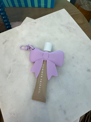 Bow Lipstick Bag Charm Holder
