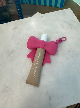 Bow Lipstick Bag Charm Holder
