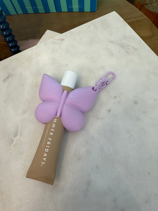 Butterfly Lipstick Bag Charm Holder