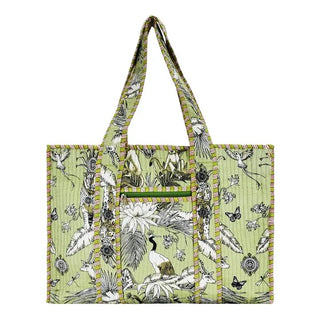 Quilted Print Tote Bag - Small