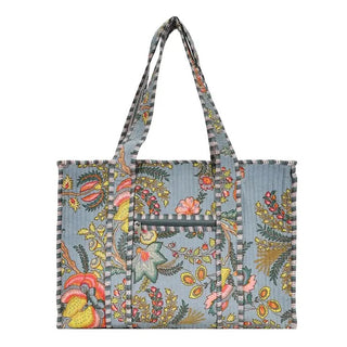 Quilted Print Tote Bag - Small