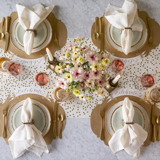 Gold Confetti Table Runner