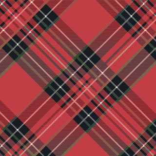 Red Plaid Cocktail Napkins - Hester & Cook