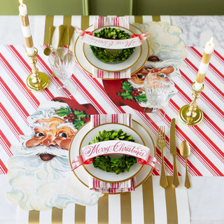 Gold Stripe Table Runner